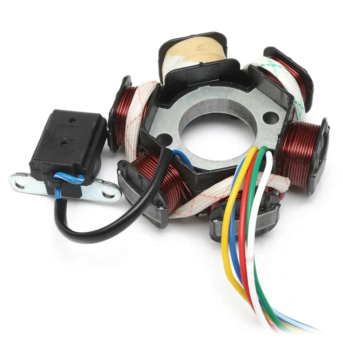 Racing Ignition Coil CDI Spark Plug Moped Magneto Stator 4 pcs/Set For 49cc 50cc GY6 Scooter