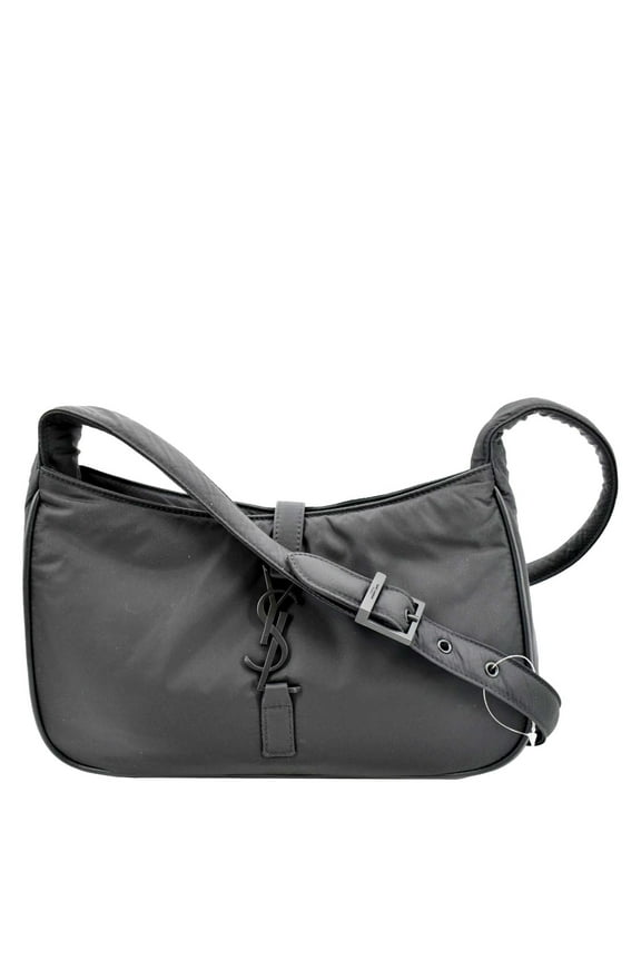 Pre-Owned YVES SAINT LAURENT Le 5 A 7 Re-Nylon Crossbody Bag Black