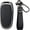 B Black, variant on Key Fob Cover Compatible with Tesla Model X 2021-2025 Leather/Metal 4 Button Keychain Case Holder Protector,B Black