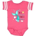 thumbnail image 3 of Inktastic Be a Mermaid Make a Splash Blue Mermaid Tail Boys or Girls Baby Bodysuit, 3 of 5