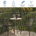 thumbnail image 5 of Costway Set of 8 Rattan Dining Stack Chair Armrest Indoor &Outdoor, 5 of 10