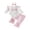 Pink, variant on Cjfdfy Newborn Baby Girl Fall Clothes Little Sister Embroidered Long Sleeve Romper Bell Bottom Pants And Headband Set Little Baby Cute Coming Home Fall Winter Outfit 0-18 Months