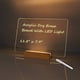 thumbnail image 1 of Ounissouiy Tablero de notas transparente luminoso, herramienta multiusos con base de pantalla LED, tablero de borrado en seco acrílico, base de Type2 NO2, 1 of 6
