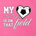 thumbnail image 2 of Wild Bobby, My Heart Is On That Soccer Field, Sports, Women Tri-Blend Racerback Tank Top, Vintage Pink, Small, 2 of 4