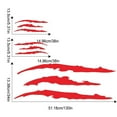 thumbnail image 4 of 3 Uds Marcas Garras Coche Pegatinas Vinilo Impermeables Accesorios Exteriores () Rojo, 4 of 4