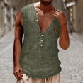 thumbnail image 2 of Mens Tank Top Beach Workout Tank Tops Sleeveless Gym Hoodies Round-Neck Tank Top, 2 of 5