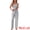 Gray, variant on DARING DIVA Women's Pajama Set Cami Jersey Knit Adjustable Spaghetti Strap Pants XS Black