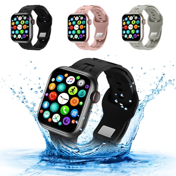Ganfancp Reloj Inteligente Bluetooth Talk Step Distance Voice Assistants Smart Bracelet Sports Watch Ofertas Del Día Sólo En Línea 1 X Reloj + 1 X Cable de Carga + 1 X Manual