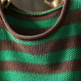 thumbnail image 5 of Sweaters for Women Oversized Crewneck Striped Color Block Spring Fall Knitted Pullover Tops, 5 of 9