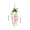 thumbnail image 3 of DAMAI 3 Strands Silk Blue Wisteria Artificial Flowers, 21.6 Inch Silk Flowers, Fake Wisteria Floral Hanging Plant Garlandfor Wall, Home, Garden, Wedding Decor, 3 of 6