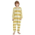 thumbnail image 2 of Vzayyk 4T-14Y Size Aviliable Cozy One-Piece Footless Sleeper Pajama Yellow and White, 2 of 8
