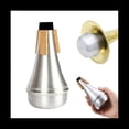 thumbnail image 4 of Trumpet Mute , Aluminum Trumpet Practice Mute,1 x Trumpet muffler,Silver, 4 of 7