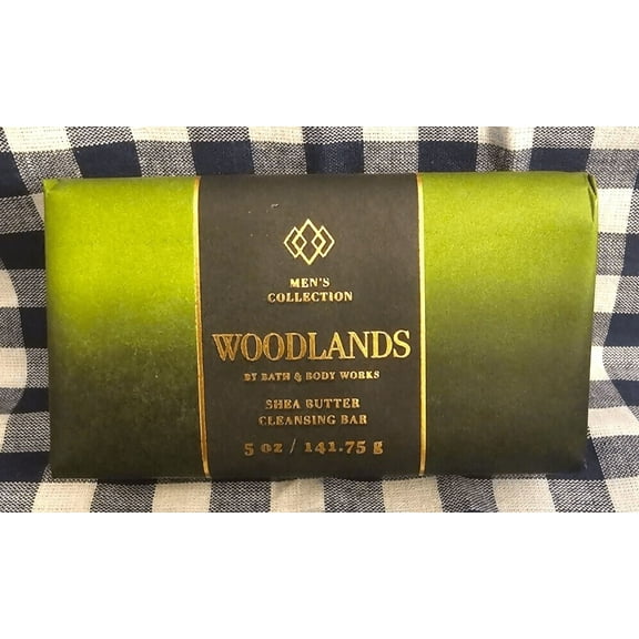 Bath & Body Works Men's Collection Woodlands Shea Butter Cleansing Bar 5 oz