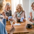 thumbnail image 3 of ABUELADE 178-Piece Mahjong Playing Cards (Blue) – American & Chinese Style, Includes Storage Box, Dice, Chips & Wind Indicator – Portable, Waterproof, Travel-Friendly, 3 of 5