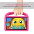 thumbnail image 4 of Allytech Kids Case for Samsung Galaxy Tab A7 Lite 2021(8.7 inch), SM-T220/SM-T225 Cover for Children, Slim Shockproof Handle Kickstand Children Friendly Case with Screen Protector for T220, Pink, 4 of 7