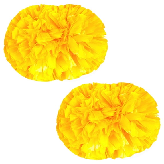 Pom Poms Cheerleading, 2 Pack Cheerleading Pom Poms for Kids,for Girl, with Baton Handle for Team Spirit Sports Dance Cheer Kids Adults
