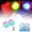 B, variant on Outdoor Garden Lamps For Pool And Pond Lighting Decorative Remote Control Lights For Water Features For Garden And Backyard Star Lights String 6ft Gardening Lights String of Lights for Bedroom Girls
