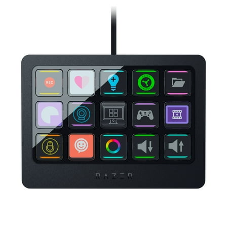 Razer - Stream Controller X All-in-one Keypad for Streaming and Content Creation - Black