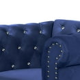 thumbnail image 2 of New Classic Furniture Emma Crystal Velvet Fabric Chair in Royal Blue, 2 of 6