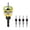 Golden, variant on Countersink Drill Bit Set with Adjustable Depth Stop, 4 Pcs Carbon Steel Tapered Bits (2.8/3.2/3.5/4.0mm) with 1/4" Hex Shank,  for Precise Woodworking, Plywood, MDF and DIY Projects