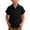 Black, variant on hotojiny Toddler Girls Button down Shirts Kids Short Sleeve Plain Boys Top Lightweight Collared Beach Travel Blouse for 3-14 Years