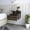 Dark Brown, variant on Dark Walnut Finish Floating Stand / Versatile Use in Any Home Room