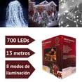thumbnail image 2 of Luces de Navidad,DOSYU Cascadas de Luces navideñas 700 leds,Serie Casacada de 13 metros, Luces Cascada con 8 Modos de Iluminación para Decoraciones Navideñas, Jardines, Ventanas, Aleros (Blanco frío), 2 of 9