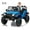Blue, variant on CazToi Kids Electric Car Parent Remote Control 3 Speeds 5MPH Spring Suspension LED Lights Music Gift