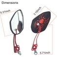 thumbnail image 2 of AUR Bike Mirror, Rotatable and Adjustable, 2 Pieces Bike Mirror 360 Degree Adjustable Rotatable Handlebar Mirror, Universal for Bike Bicycle, Safe Rearview Mirror for Mountain Road Bike, 2 of 7