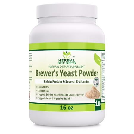 Herbal Secrets Brewer'S Yeast Powder - 16 oz (Best Brewers Yeast Brand)