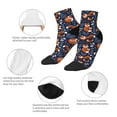 thumbnail image 5 of Fuzoiu Cute Foxes Print Adult Socks, Crew Moisture-wicking Socks, Unisex Cushion Crew Socks,Casual Sports Ankle Socks, 5 of 7