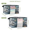 thumbnail image 3 of WOBOGO Cute Gray Lhasa Apso Dogs Clothes Storage 2Pack Foldable Thick Fabric Blanket Organizer Bag with Handle 21.65×13.78×12.4in, 3 of 7