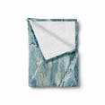 thumbnail image 2 of Marble Print Soft Flannel Fleece Throw Blanket, Exquisite Granite Stone Architecture Floor Nature Faded Rock Picture, Cozy Plush for Indoor and Outdoor Use, 50" x 70", Pale Blue Grey, by Ambesonne, 2 of 6