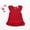 Red, variant on Weebloom Toddler Girls T-Shirts Linen Baby Kids Solid Tops Cotton Clothes Sleeve Fly Color Blouse Ruffle Tops Tees Shirts 1-5 Years
