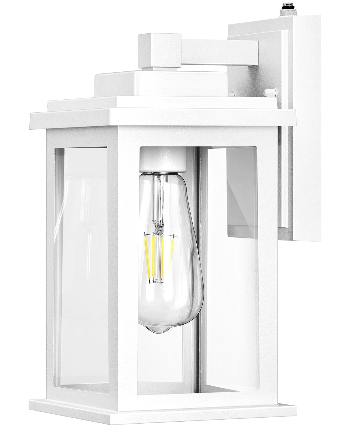 VIANIS White Outdoor Wall Lights, 2 Pack Dusk to Dawn Exterior Lighting Fixtures, Modern Outside Lights for hHouse,Porch, Garage, Doorway Waterproof, Weather Resistant