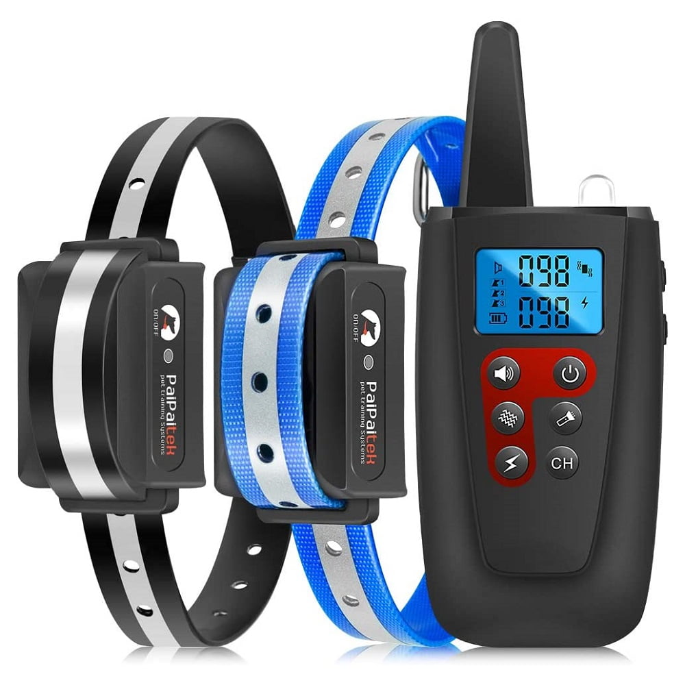 Paipaitek Dog Training Collar,P67 Waterproof Shock Collars for Dog with Remote Range 1000 Meters, 3 Training Modes, Beep Vibration and Shock, Electric Dog Collar for Small Medium Large Dogs