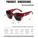 thumbnail image 4 of Gafas de Sol KANASTAL Polarizadas UV400 Rojo/Negro para Poner sobre Lentes, 4 of 6
