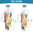 thumbnail image 6 of Yayeee 30oz Double-Wall Insulated Stainless Steel Tumbler with Handle Bottle, Candy Lemon Slices, 6 of 8