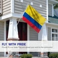 thumbnail image 3 of Anley Fly Breeze 3x5 Foot Colombia Flag - Vivid Color and UV Fade Resistant - Canvas Header and Double Stitched - Colombian National Flags Polyester with Brass Grommets 3 X 5 Ft, 3 of 7