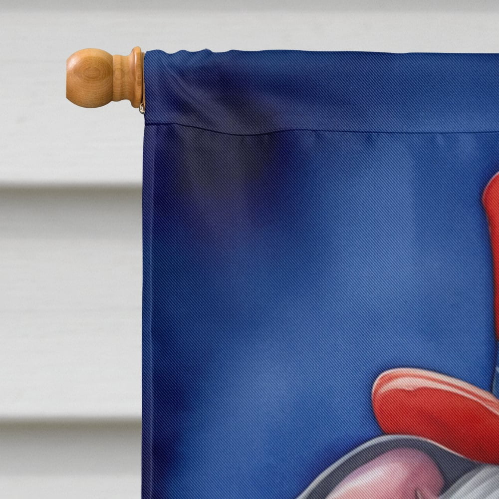 Pit Bull Terrier Patriotic American House Flag 28 in x 40 in