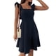thumbnail image 1 of Lucakuins Vestido de mujer, vestido de verano con cuello cuadrado y espalda descubierta, minivestido de verano para fiesta Lucakuins moda, 1 of 6