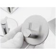 thumbnail image 2 of 4 sticky hooks, towel rack, stainless steel hook, single hook, free punching, for kitchen and living room, 4 stainless steel hooks (silver brushed rou, 2 of 5