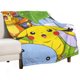 thumbnail image 1 of Manta de Pikachu de varios tamaños, súper suave, de tela con superficie vertical, acogedora y cálida, adecuada para cama, sofá, camping, viajes, para todas las estaciones, ligera y compacta, 40 x 60, 1 of 8