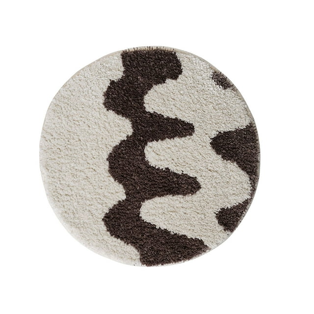 EGNMCR Tapis de Bain, Tapis d'Extérieur Décoration Coussin Tapis en Peluche Chambre Petit Tapis Super Absorbant Séchage Rapide Décoration Maison Moderne Decorations Rug