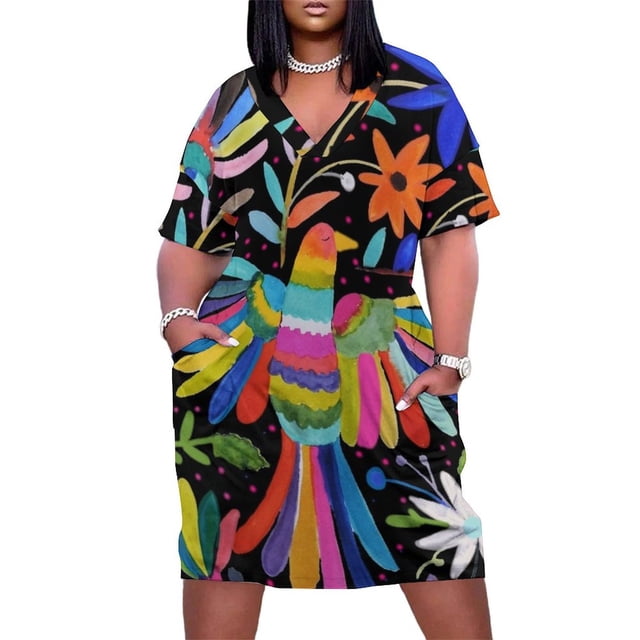 Parajos-vestido holgado con bolsillos para mujer ropa de noche