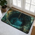 thumbnail image 3 of 3D Illusion Non-Slip Bath Mat, Super Absorbent Quick Dry Bathroom Rug, 16x24 Inch Modern Door Mat for Bathroom Shower Entrance, Machine Washable, 3 of 5