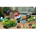 thumbnail image 5 of Dinosaur Car Toys Sets for Kids 5, Dinosaur Monster Trucks with Sound & Light-Eyes & 3 Pull Back Car & 12 Small Dinosaurs, Dinosaurs Toy Trucks Vehicle Cars for Toddlers Boys Girls, 5 of 8