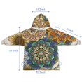 thumbnail image 7 of Vintage Pioneer Flower Collage Blanket Hoodies for Kids 6-13YR Oversize Wearable Blanket Hoodies for Boys Girls Teens, 7 of 7