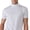 White, variant on Men Half High Collar Slim Fit T-shirt Summer Casual Short Sleeve Solid Color Elastic Thin Pullover Tee Shirt