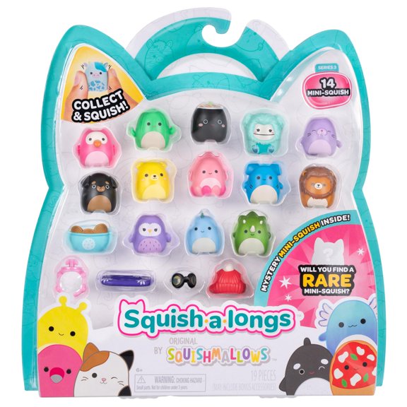 Mini-Squish de Toy Squish-a-Longs, paquete de 14 unidades (Wave 3, estilo 2)